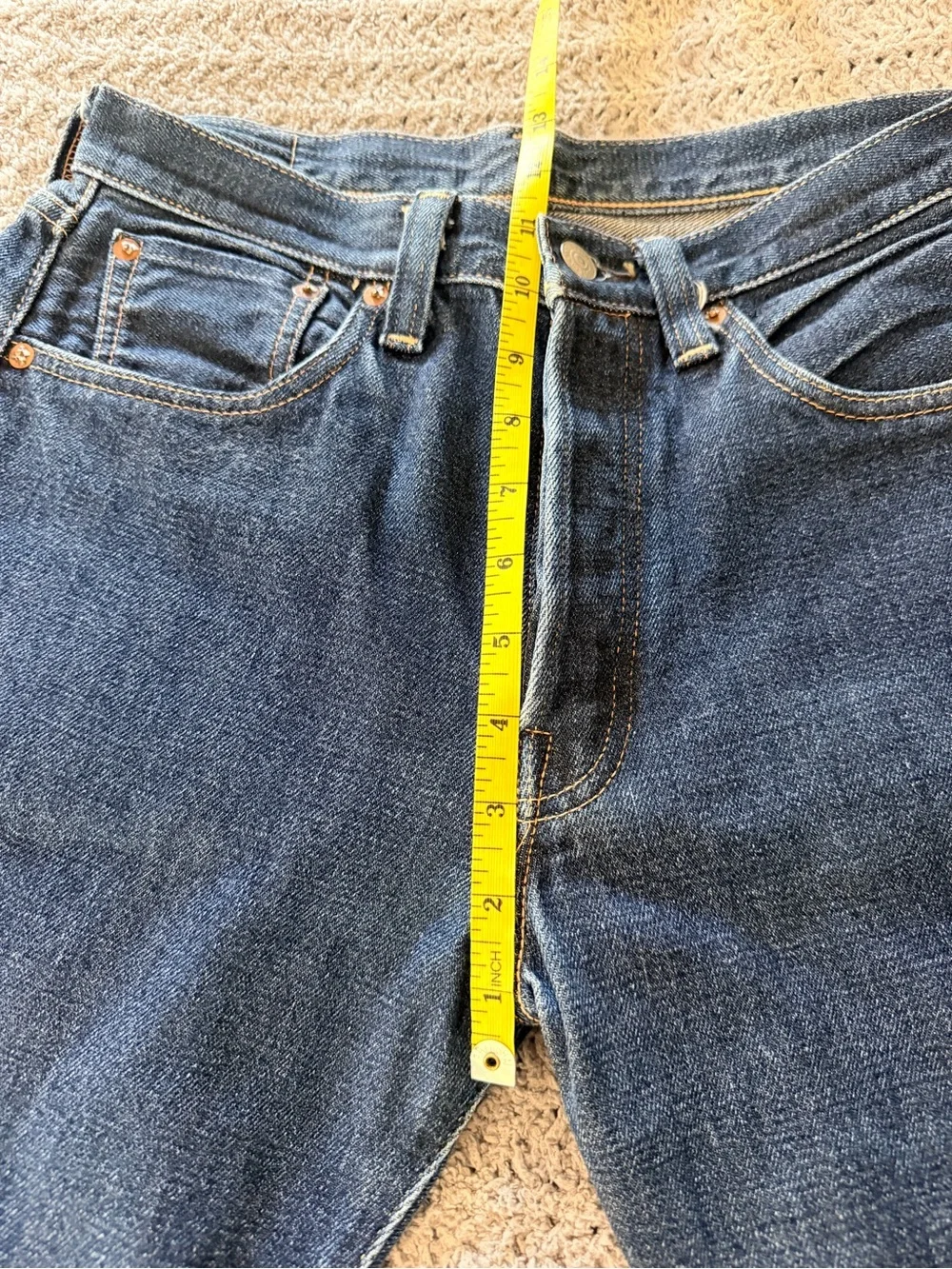 Vintage Levi’s redline selvedge, Big E, from the early 2000s. Made in Japan